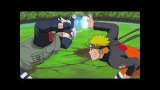 Naruto aprende El rasen shuriken Kakashi Rasengan vs Naruto Rasen shuriken [upl. by Namad]