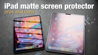 iPad Matte Screen Protector Pros amp Cons [upl. by Lowenstein]