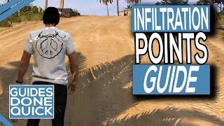 Infiltration Points In Cayo Perico Heist In GTA Online Guide [upl. by Gunn]