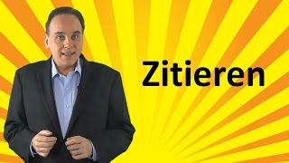 Richtig zitieren [upl. by Iegres]