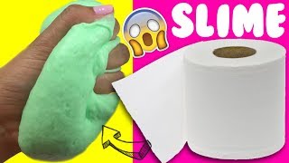 PROBANDO SLIME 💦 CON PAPEL DE BAÑO SIN PEGAMENTO [upl. by Enerol]