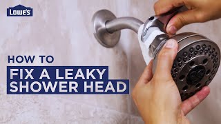 How to Fix a Leaky Shower Head  DIY Basics [upl. by Reehsab]