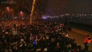 London Fireworks on New Years Day 2009  New Year Live  BBC [upl. by Ahsain]