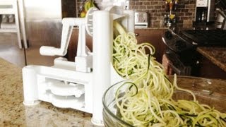 How to Use a Spiralizer  GetFitWithLeyla [upl. by Waterer]