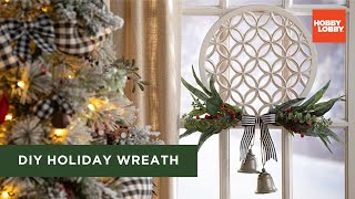 DIY Holiday Wreath  Christmas  Hobby Lobby® [upl. by Laven492]