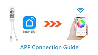 Smart Life LED Strip Light APP Connection Video Guide [upl. by Sussman886]