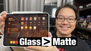 IPAD PRO SCREEN PROTECTOR Paperlike vs ESR Tempered Glass [upl. by Atiraj]