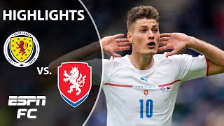 Goal of the TOURNAMENT Patrik Schick scores 50yarder vs Scotland  Highlights  ESPN FC [upl. by Sucerdor]