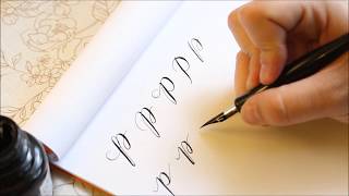 The Letter P  Basic Calligraphy Tutorial [upl. by Ettebab]