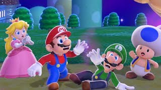 Super Mario 3D World 100 Walkthrough  World 1 4 Players [upl. by Vitale]