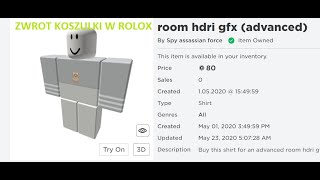 Jak zwrócić koszulkę lub jakiegoś itema w Roblox TUTORIAL [upl. by Mccollum753]