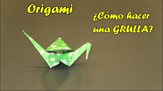 GRULLA de Origami Tutorial [upl. by Eevets]