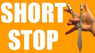 Balisong Tutorial  Shortstop  Advanced 24 [upl. by Kristopher206]