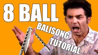 Balisong Tricks  Behind the 8 Ball  Intermediate 16 [upl. by Nnaharas204]