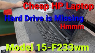 How to replace Hard Drive with new SSD in HP 156quot Laptop [upl. by Sirtaeb]