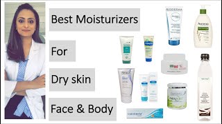 Moisturiser for dry skin for Face and body  product recommendations  dermatologist [upl. by Ainsworth]