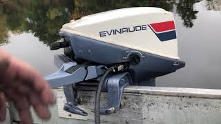 1974 Evinrude 15hp outboard motor [upl. by Rosamond]