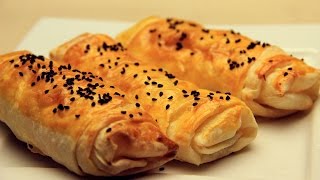 Peynirli Rulo Börek Tarifi  Hazır Yufkadan Kolay Çıtır Börekler [upl. by Jaye]