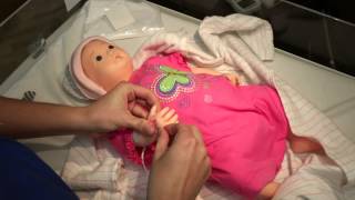 CCHD Pulse Oximetry Demo on Infant [upl. by Eetnuahs]