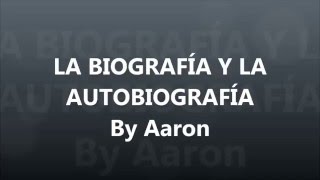 Biografía y autobiografía [upl. by Sialac]