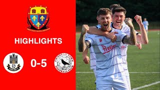 Caerleon 05 Cwmbrân Town  Gwent FA Senior cup  Quarter final highlights [upl. by Haras]