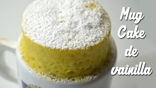 Como hacer un Mug Cake de vainilla [upl. by Nylakcaj]