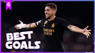 Fede Valverde’s BEST Real Madrid GOALS [upl. by Nomyad622]