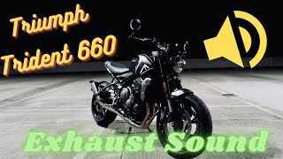 Triumph Trident GPR Exhaust Raw Sound [upl. by Pharaoh]