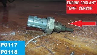 Engine Coolant Temperature Sensor P0117  P0118  How to Test and Replace [upl. by Ytsenoh]