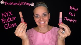 NYX Butter Lip Gloss in Eclair amp Tiramisu Product Review Is it Good or Bad [upl. by Johny557]