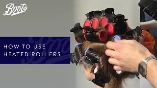 Hair Tutorial  How To Use Heated Rollers  Boots UK [upl. by Ydoc793]