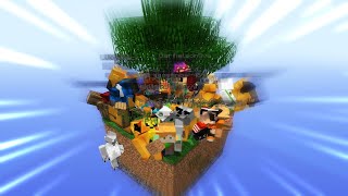 INTENTAMOS JUGAR SKYBLOCK CON 100 SUSCRIPTORES Y ESTO FUE LO QUE PASÓ 😂 TERMINA MAL [upl. by Leorsiy]