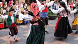 Asturian traditional folk dance  Áviles Asturias Spain [upl. by Monarski]