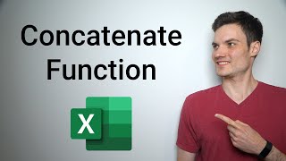 Concatenate Excel Tutorial [upl. by Joeann696]