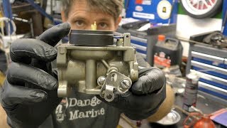 Johnson  Evinrude carburettor service [upl. by Lansing]