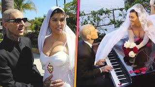 Kourtney Kardashian and Travis Barker Share RARE Wedding Footage in New Special [upl. by Aicaca837]