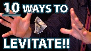 10 Ways to LEVITATE Epic Magic Trick How Tos Revealed [upl. by Yeltsew]