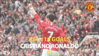 ALL 118 GOALS ● CRISTIANO RONALDO FOR MANCHESTER UNITED 1 [upl. by Royden]