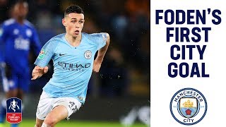 Phil Foden Scores His First Home City Goal  Man City 20 Rotherham  Emirates FA Cup 201819 [upl. by Wendel863]