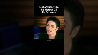 Michael Jackson reacts to his Motown 25 performance michaeljackson motown react [upl. by Cantu]