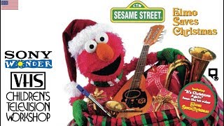 Sesame Street Elmo Saves Christmas VHS 090396 USA [upl. by Lonyer778]