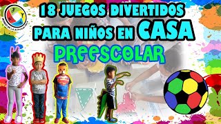 JUEGOS DIVERTIDOS PARA NIÑOS DE PREESCOLAR EN CASA [upl. by Ahsenod95]