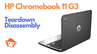 Teardown  Disassembly  HP Chromebook 11 Laptop Computer [upl. by Negroj875]