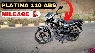 Bajaj Platina 110 ABS Mileage Test 2023 [upl. by Hope663]