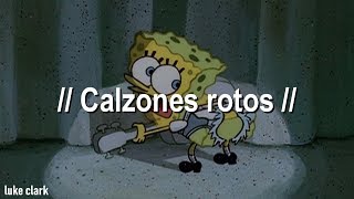 Bob Esponja  Calzones Rotos Letra Oficial [upl. by Bonney]