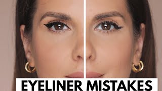 EYELINER MISTAKES AND HOW TO CORRECT THEM  ALI ANDREEA [upl. by Earahs]