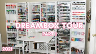 Dreambox Tour 2021 Part 1  Craft Room Organization  How I Set Up My Dreambox  Art Supplies [upl. by Mandle]