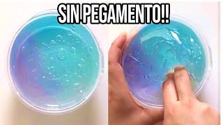 HAZ SLIME CON 1 INGREDIENTE💦 Probando Recetas SIN Pegamento [upl. by Nosiddam836]