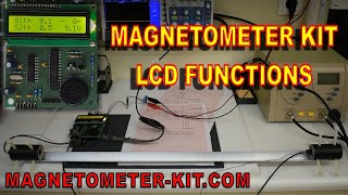 Magnetomer KIT LCD readings  DIY Fluxgate Magnetic Field Sensors Gradiometer  FGM 3 PRO [upl. by Artemisia]