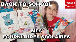 BACK TO SCHOOL  MES FOURNITURES SCOLAIRE  MAPED [upl. by Eilis]